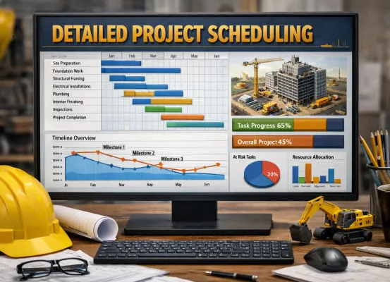 Construction project scheduling